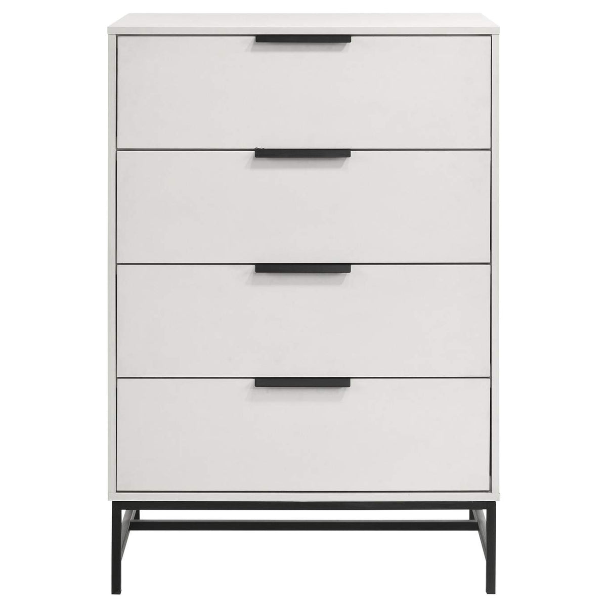 224865 Sonora 4-drawer Bedroom Chest White