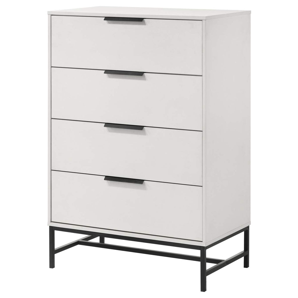 224865 Sonora 4-drawer Bedroom Chest White
