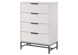 224865 Sonora 4-drawer Bedroom Chest White