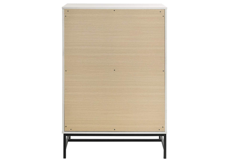 224865 Sonora 4-drawer Bedroom Chest White