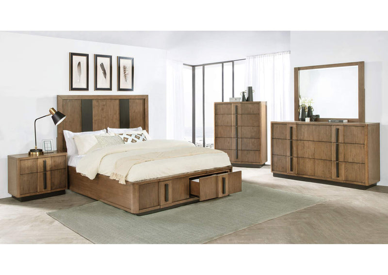 224900KE-S5 Terrace 5-piece Eastern King Bedroom Set Ash Brown