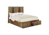 224900KE Terrace 2-drawer Eastern King Storage Bed Ash Brown