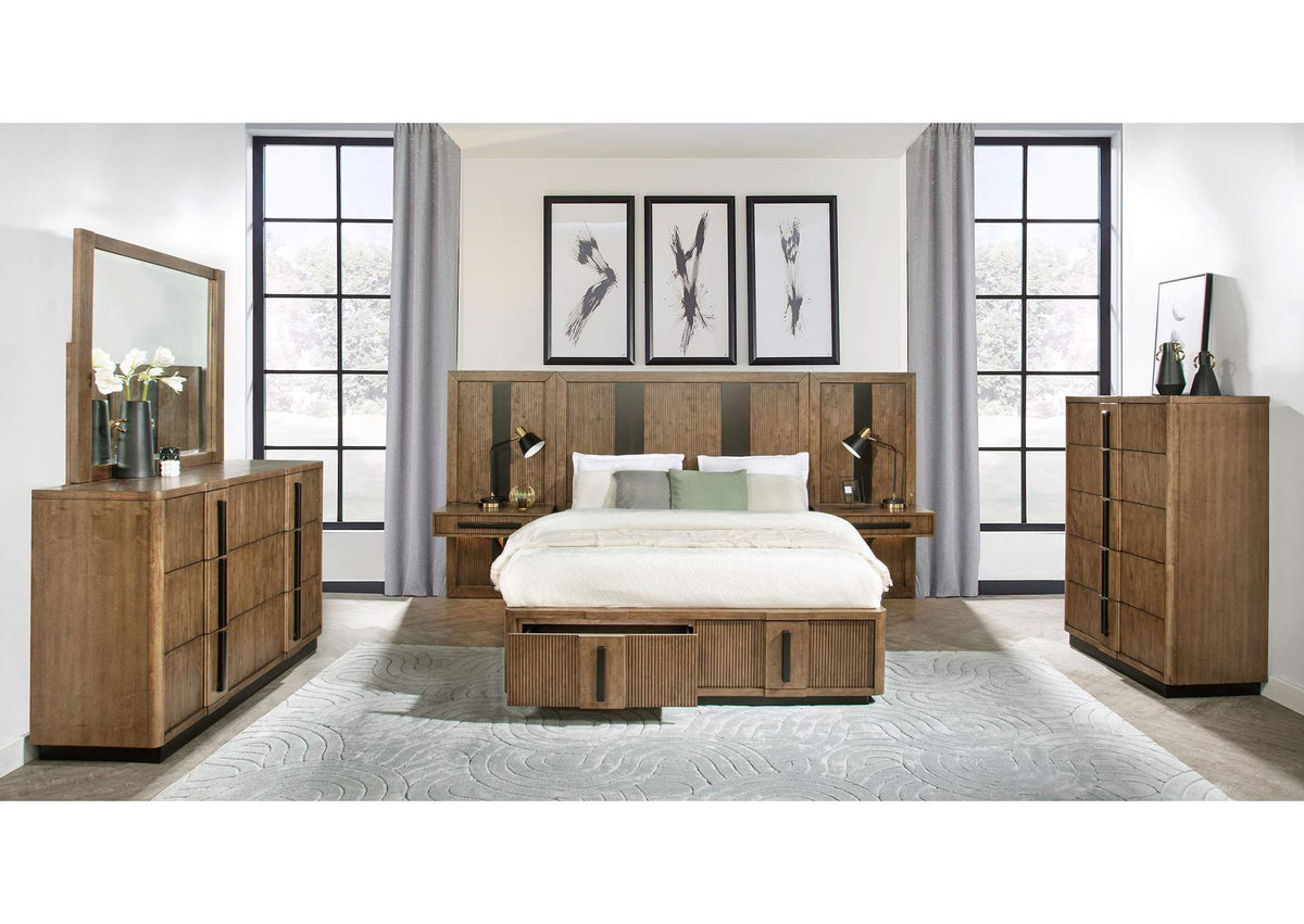 224900Q-S6P Terrace 6-piece Queen Panel Bedroom Set Ash Brown