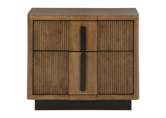 224902 Terrace 2-drawer Nightstand Bedside Table Ash Brown