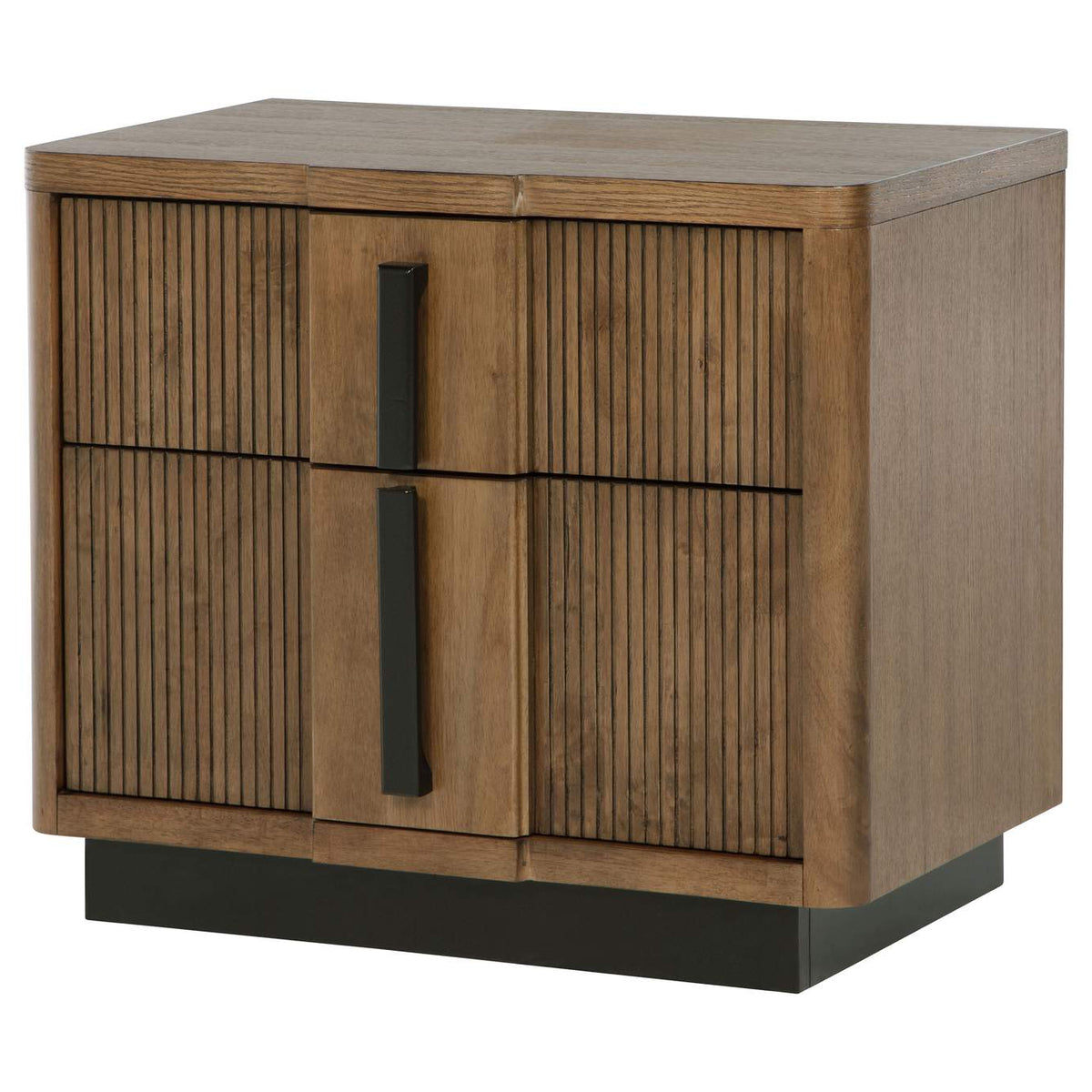 224902 Terrace 2-drawer Nightstand Bedside Table Ash Brown