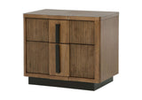 224902 Terrace 2-drawer Nightstand Bedside Table Ash Brown