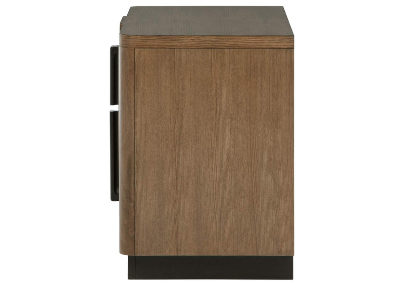 224902 Terrace 2-drawer Nightstand Bedside Table Ash Brown