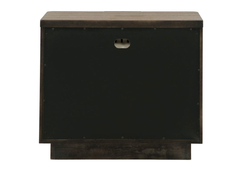224902 Terrace 2-drawer Nightstand Bedside Table Ash Brown