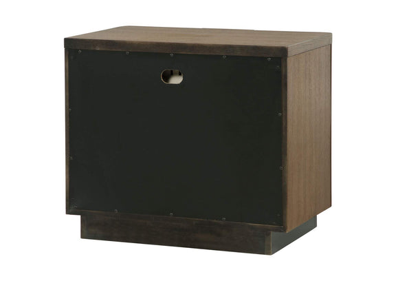 224902 Terrace 2-drawer Nightstand Bedside Table Ash Brown