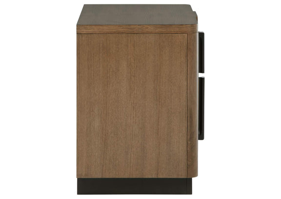 224902 Terrace 2-drawer Nightstand Bedside Table Ash Brown