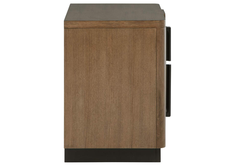 224902 Terrace 2-drawer Nightstand Bedside Table Ash Brown