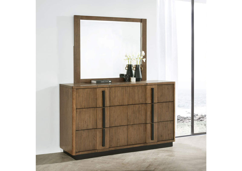224903M Terrace 6-drawer Dresser and Mirror Ash Brown