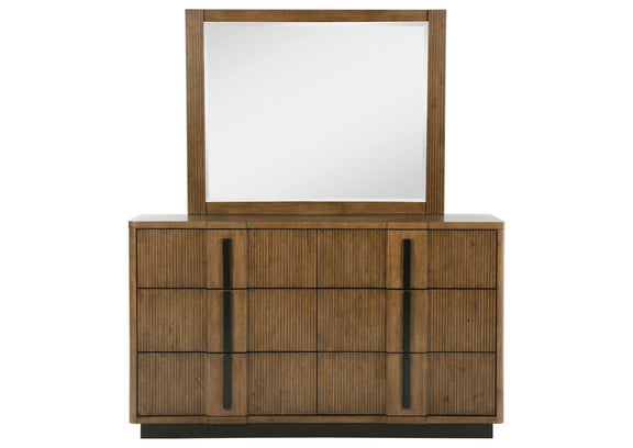 224903M Terrace 6-drawer Dresser and Mirror Ash Brown