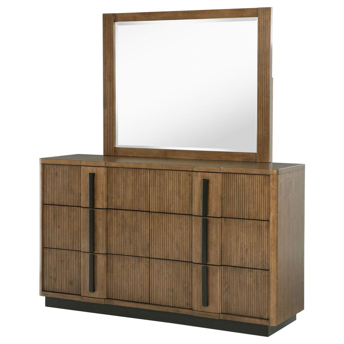 224903M Terrace 6-drawer Dresser and Mirror Ash Brown