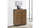 224905 Terrace 5-drawer Chest of Drawers Ash Brown