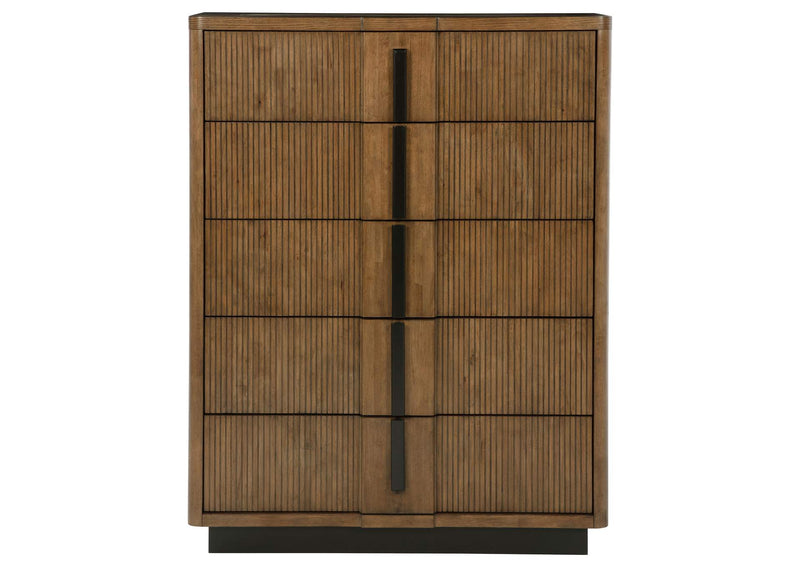 224905 Terrace 5-drawer Chest of Drawers Ash Brown