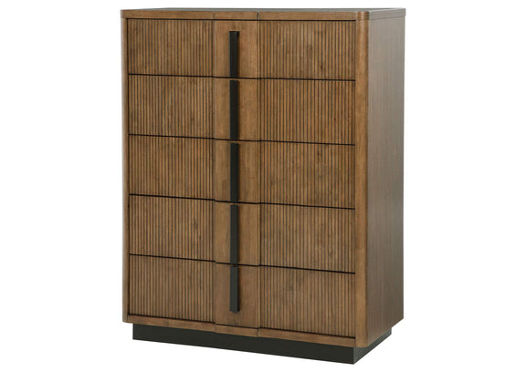 224905 Terrace 5-drawer Chest of Drawers Ash Brown