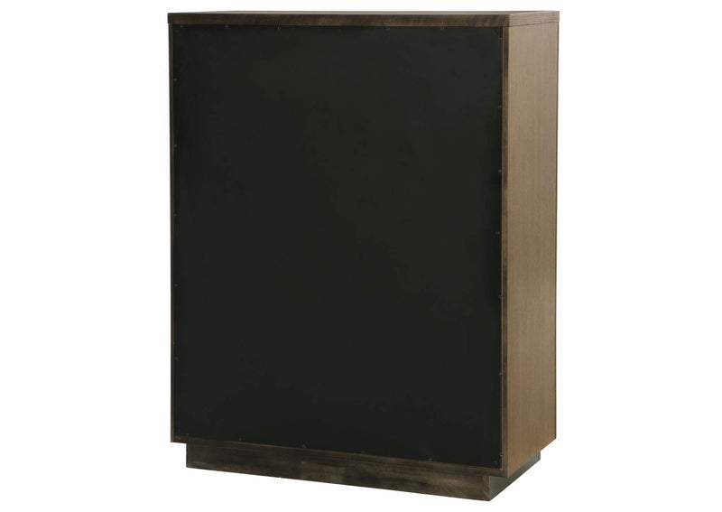 224905 Terrace 5-drawer Chest of Drawers Ash Brown
