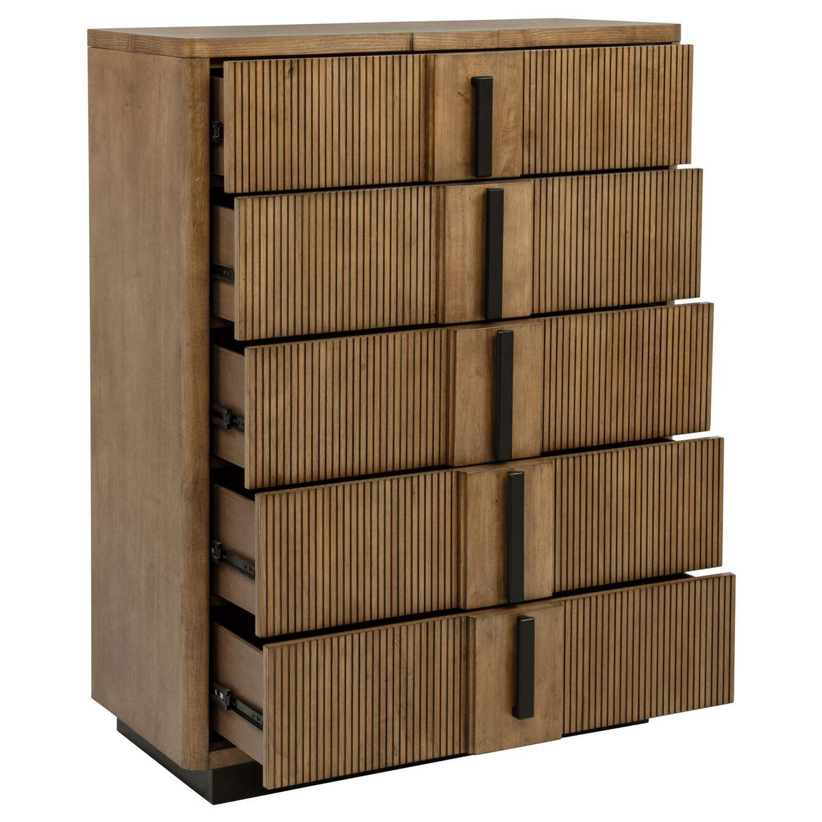 224905 Terrace 5-drawer Chest of Drawers Ash Brown