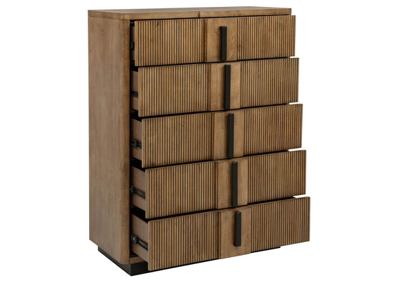 224905 Terrace 5-drawer Chest of Drawers Ash Brown