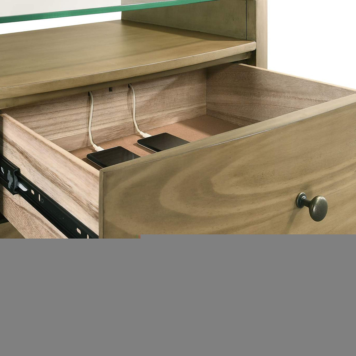 224921KE-S5 Granada 5-piece Eastern King Bedroom Set Natural Pine