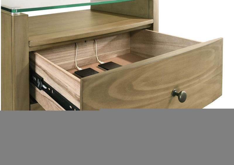 224921KE-S5 Granada 5-piece Eastern King Bedroom Set Natural Pine