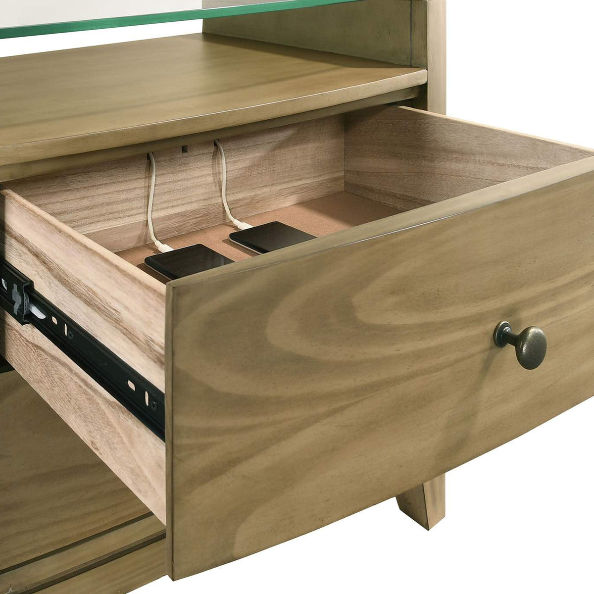 224921KW-S4 Granada 4-piece California King Bedroom Set Natural Pine