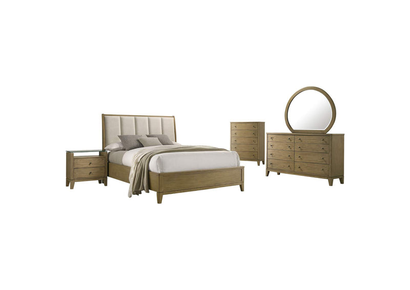 224921KW-S5 Granada 5-piece California King Bedroom Set Natural Pine