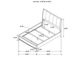 224921Q-S4 Granada 4-piece Queen Bedroom Set Natural Pine