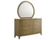 224923M Granada 8-drawer Dresser and Mirror Natural Pine