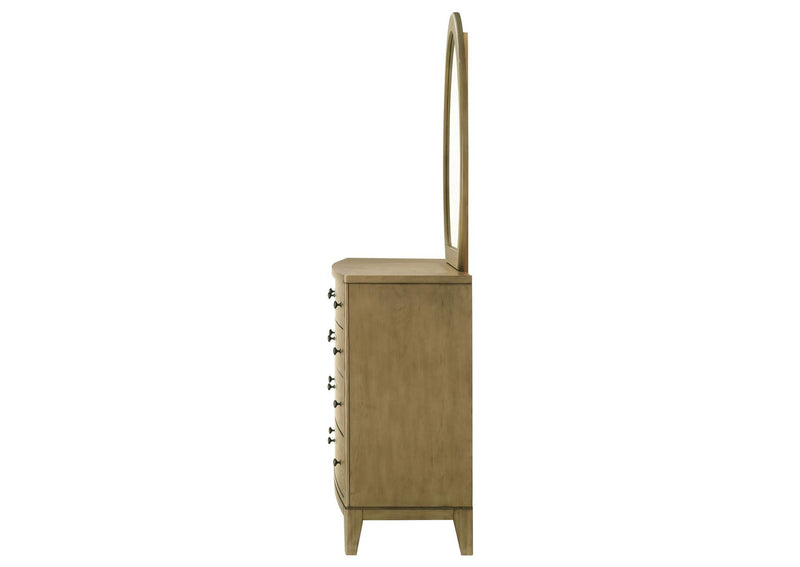 224923M Granada 8-drawer Dresser and Mirror Natural Pine