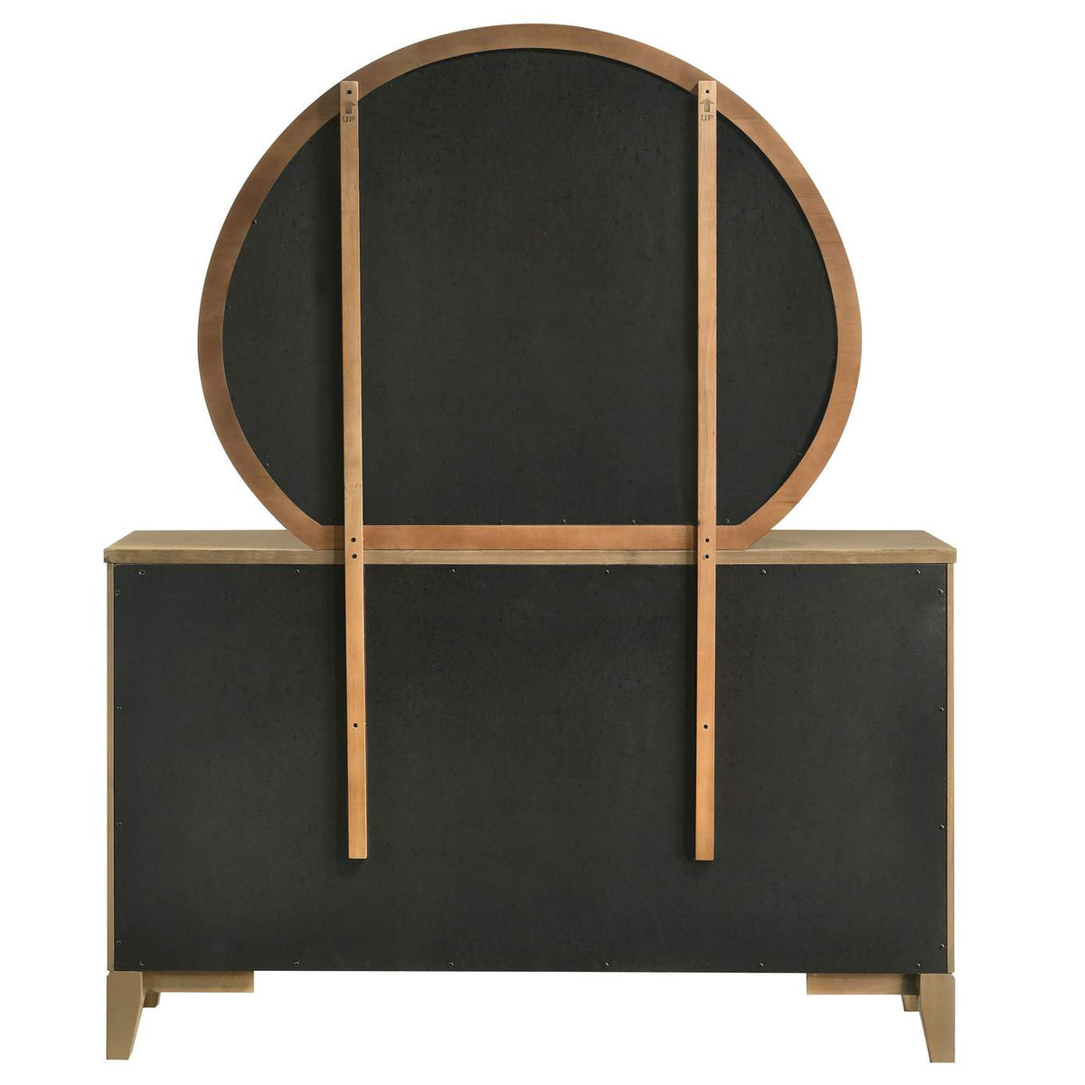 224923M Granada 8-drawer Dresser and Mirror Natural Pine