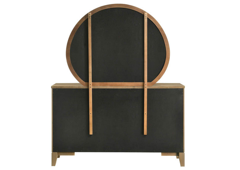 224923M Granada 8-drawer Dresser and Mirror Natural Pine
