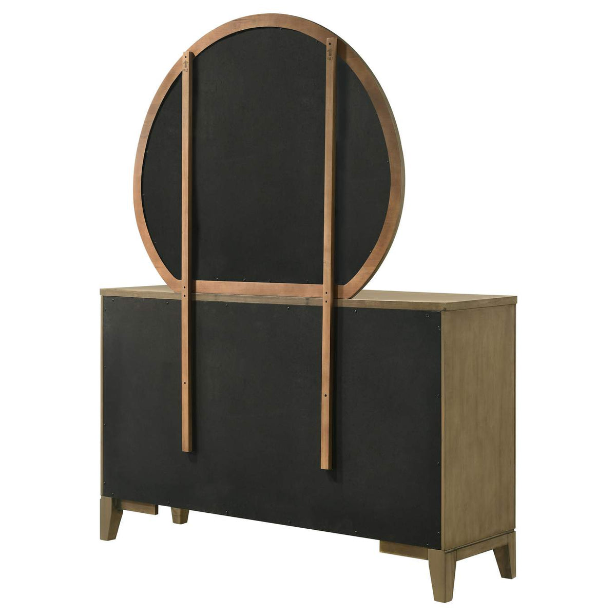 224923M Granada 8-drawer Dresser and Mirror Natural Pine