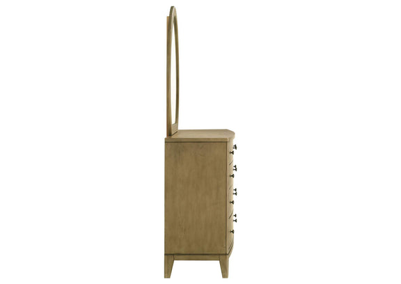 224923M Granada 8-drawer Dresser and Mirror Natural Pine