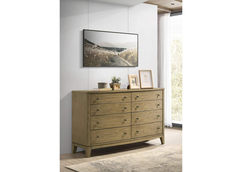 224923 Granada 8-drawer Dresser Cabinet Natural Pine