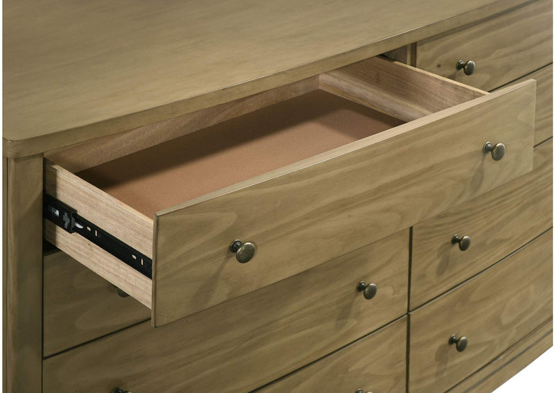 224923 Granada 8-drawer Dresser Cabinet Natural Pine
