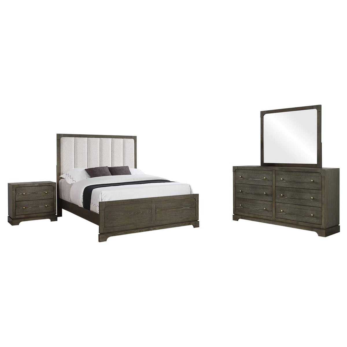 224930KE-S4 Gran Park 4-piece Eastern King Bedroom Set Dark Cocoa
