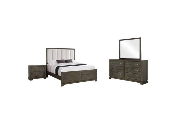 224930Q-S4 Gran Park 4-piece Queen Bedroom Set Dark Cocoa