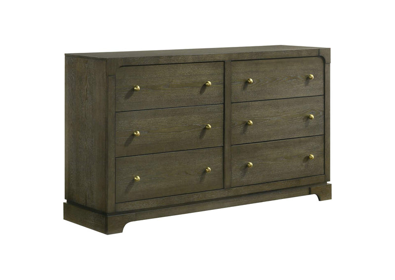 224930Q-S4 Gran Park 4-piece Queen Bedroom Set Dark Cocoa