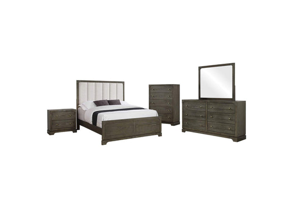 224930Q-S5 Gran Park 5-piece Queen Bedroom Set Dark Cocoa