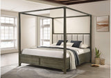 224931KE Gran Park Eastern King Canopy Bed Dark Cocoa