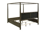 224931KE Gran Park Eastern King Canopy Bed Dark Cocoa