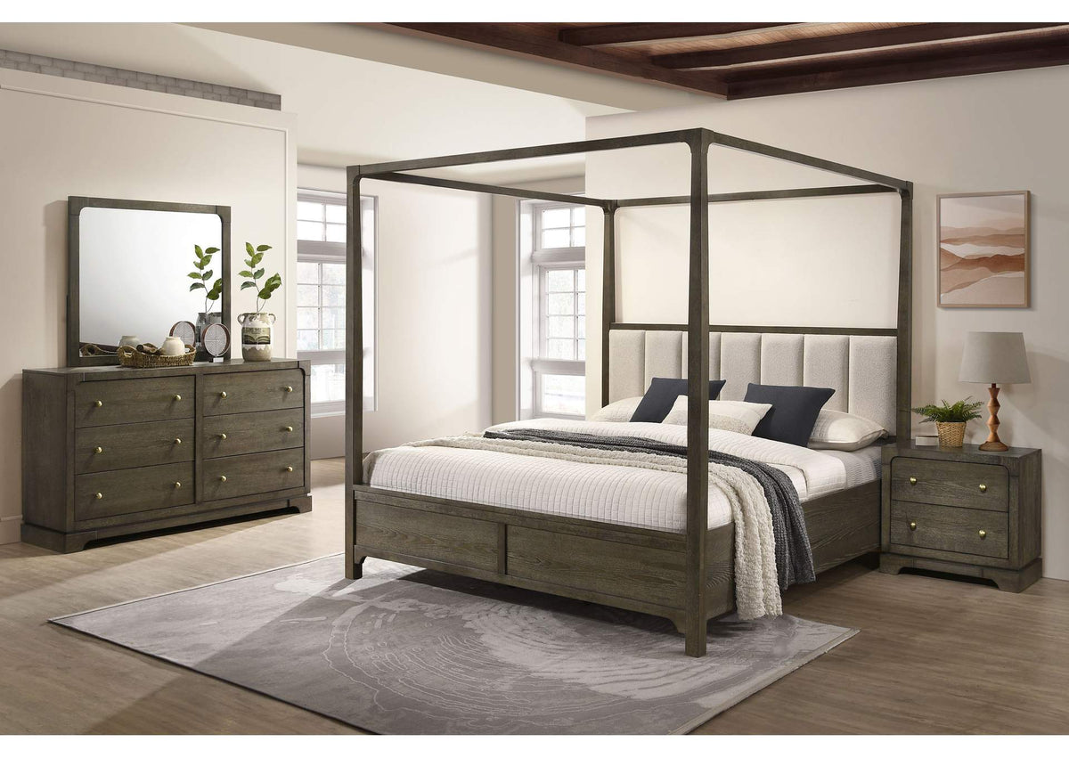 224931Q-S4 Gran Park 4-piece Queen Bedroom Set Dark Cocoa