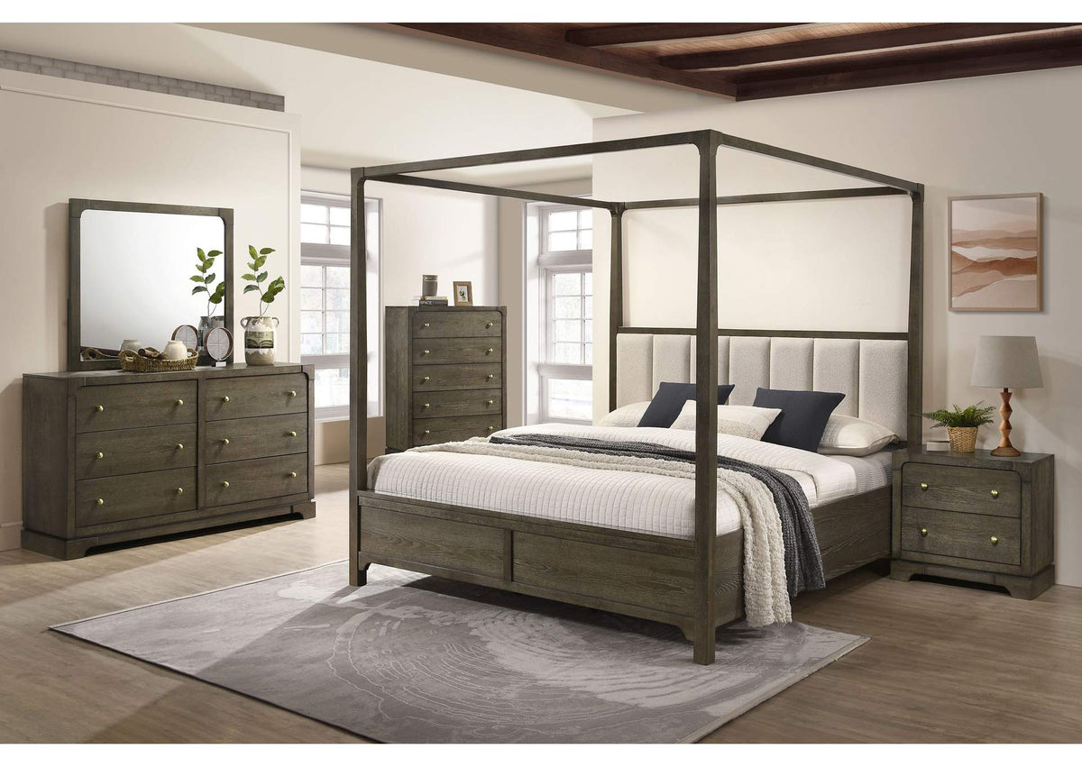 224931Q-S5 Gran Park 5-piece Queen Bedroom Set Dark Cocoa