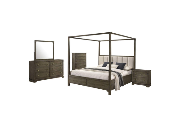 224931Q-S5 Gran Park 5-piece Queen Bedroom Set Dark Cocoa