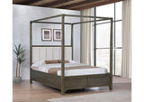 224931Q Gran Park Queen Canopy Bed Dark Cocoa