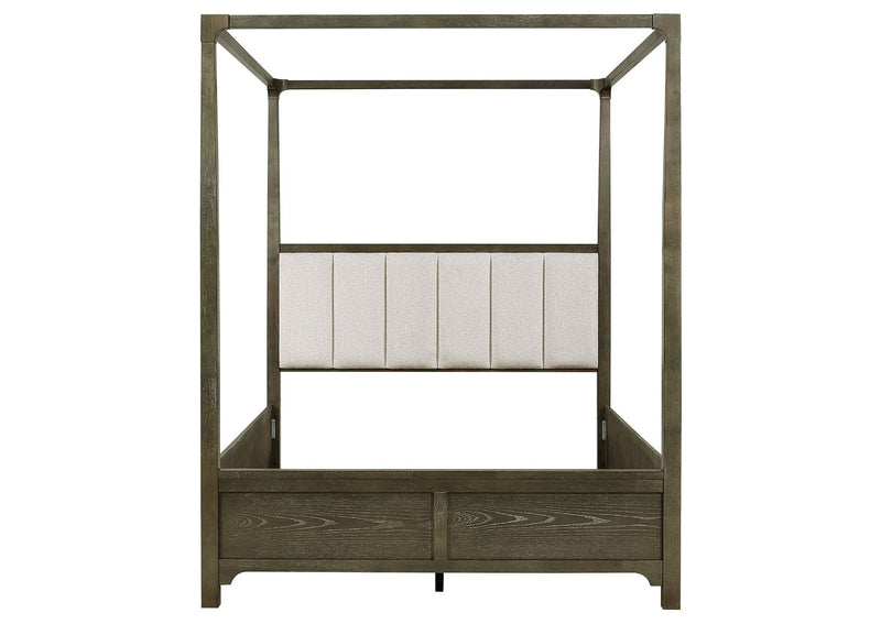 224931Q Gran Park Queen Canopy Bed Dark Cocoa