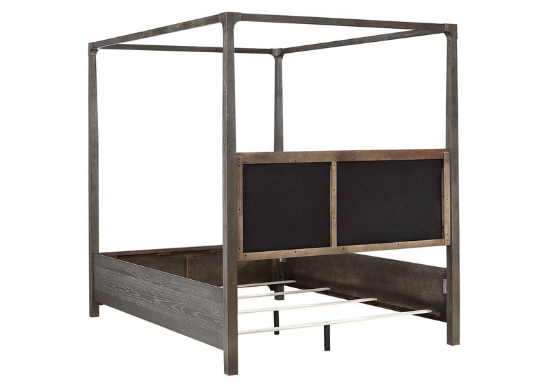 224931Q Gran Park Queen Canopy Bed Dark Cocoa