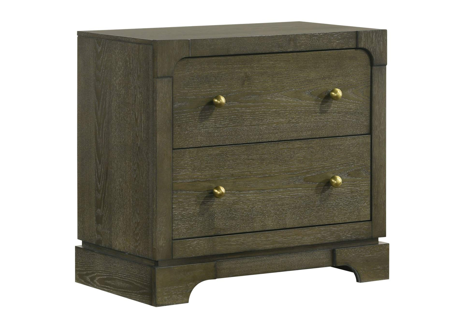 224932 Gran Park 2-drawer Nightstand Bedside Table Dark Cocoa
